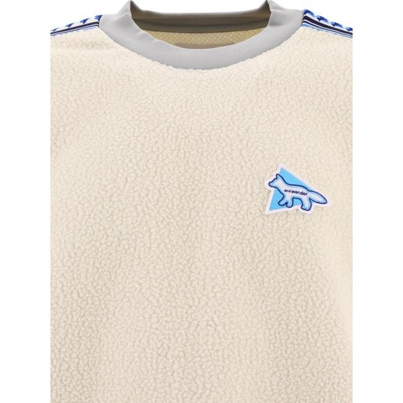 And Wander And Wander X Maison Kitsuné Fleece Sweater Tag Size 2 Men - Picture 3 of 4